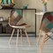 Fabulaxe Chair with Leather and Suede Like Tones with Wooden Legs, PK 4 QI004326.4 - alternate 6